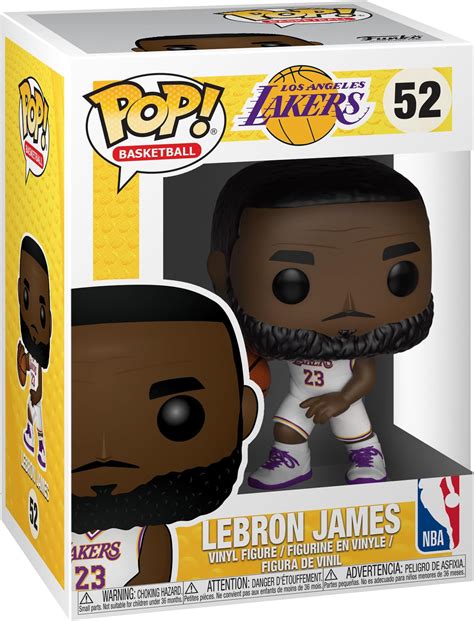 Amazon.com: Funko POP NBA: Lakers - Lebron James (White Uniform) 3.75 ...