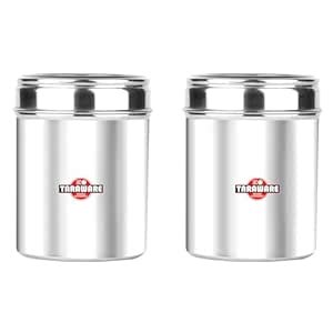 Buy Tara Ware Stainless Steel Canisters |Airtight & Leak Proof ...