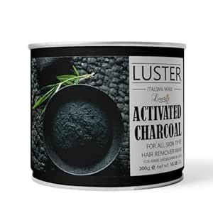 Luster Activated Charcoal Hair Removal Hot Wax | Full Body Hair Removal ...