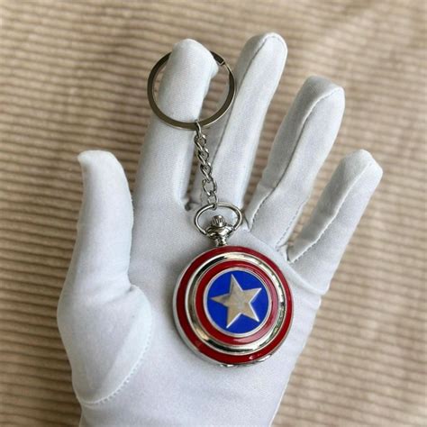 Vintage Pocket Watch Keychain | Retro Design | Quartz Movement | Gift ...