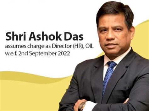 Ashok Das assumed charge as Director (HR) of Oil India