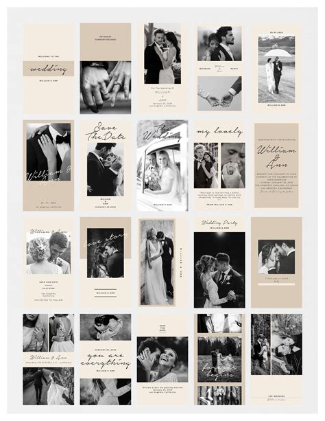 EVITES Instagram Stories by Aprilea #template #wedding | Wedding ...