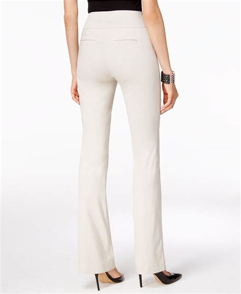 INC INTERNATIONAL CONCEPTS Size 8 Zip Pocket Wide Leg Regular Fit Pants BEIGE – NYC Moda Boutique