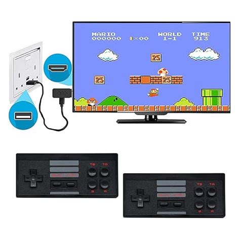 Buy Omeron High Definition 4K 8 Bit TV Video Game Plug & Play Wireless ...