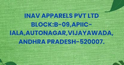Inav Apparels Pvt Ltd Autonagar, Vijayawada, Andhra Pradesh Jobs Wanted ...