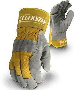 Ozswell Rigger Yellow White Gloves Heat Cut Wear Tear Resistant ...
