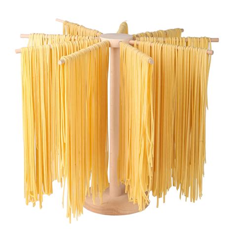 Snapklik.com : Pasta Drying Rack, Large Wood Pasta Rack Collapsible For ...