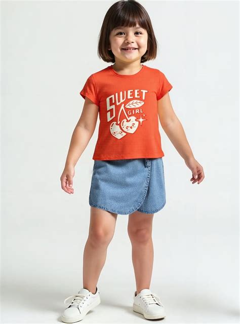 Buy Girls Graphic Print T-shirt Online at just Rs. 249.0 ...