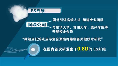 打破国外技术垄断 〉 松溪闽瑞公司：0.8D高端ES纤维可“中国造”_新合