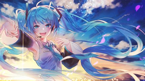 Green Hair Hatsune Miku Vocaloid Wallpaper Hd Anime 4k