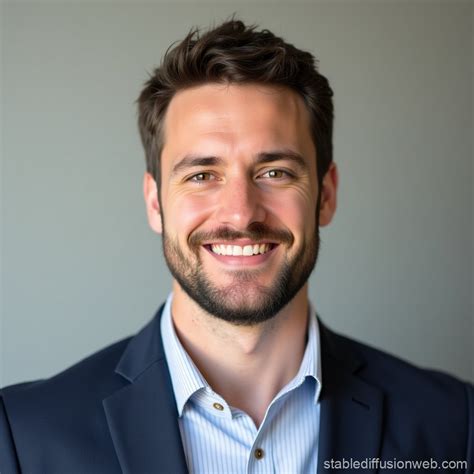 Generic Man Passport Style Photo | Stable Diffusion Online