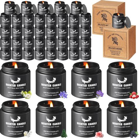 Amazon.com: Threlaco 72 Pack Scented Candles for Men, Manly Candles for ...