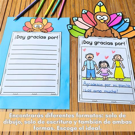 Thankful Turkey - Spanish Thanksgiving Crafts & Gratitude Activities ...