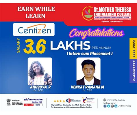 Placement 2023-2024 | St. Mother Theresa Engineering College