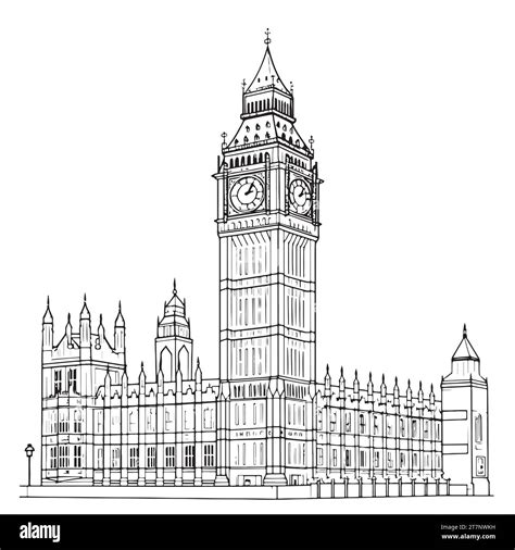 Sketch Of Big Ben at Virginia Ertel blog