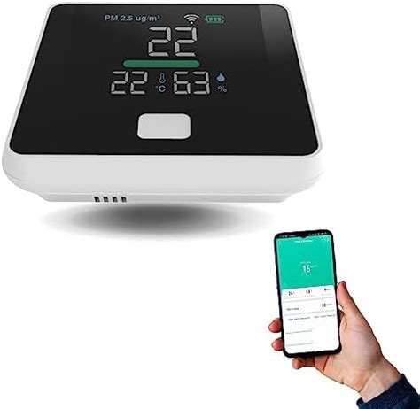 SMILEDRIVE® Portable Air Quality Pollution Detector Meter with Color ...