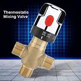 Buy Thermostatic Mixing Valve, Brass Hot Water and Cold Water Mixing ...