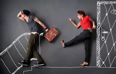 Download wallpaper girl, anger, figure, the door, ladder, suitcase, red ...