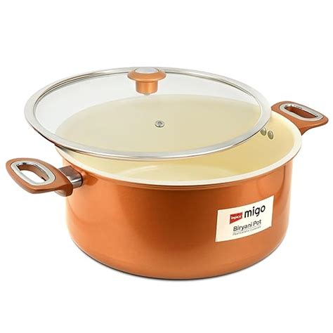 Buy Impex Ceramic Biryani Pot 10 Litre | Induction and Gas Compatible ...