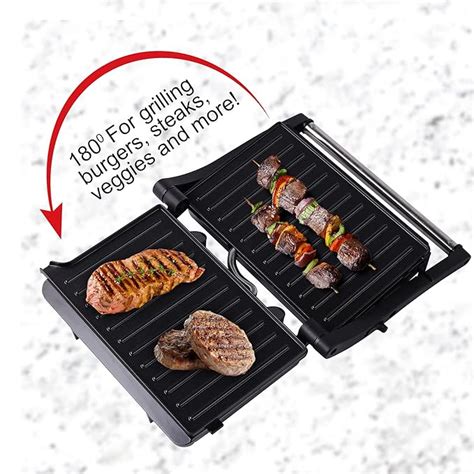 Pringle Sandwich and Panini Toaster Griller 2 Slice Non-Stick 180° Rot