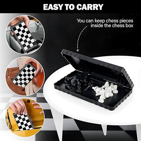 Mini Magnetic Chess Board Set Travel Educational Toys – Kids Bestie