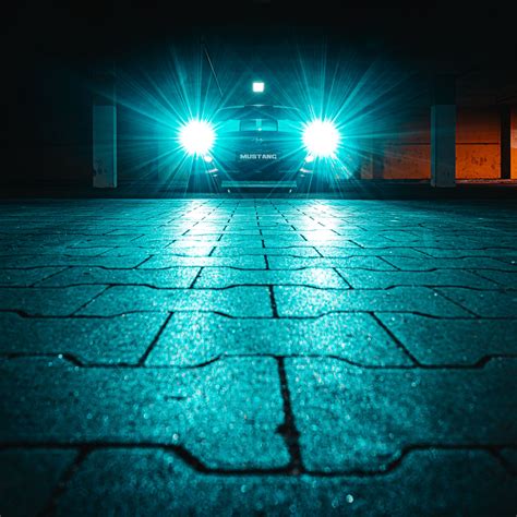 Download wallpaper 2780x2780 car, headlights, light, bright, night, darkness ipad air, ipad air ...