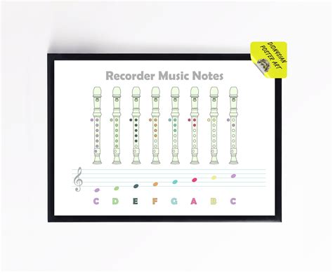 Blank Recorder Fingering Chart