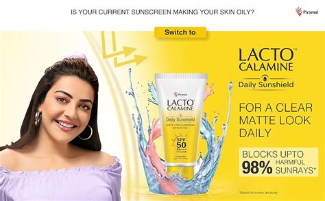 Buy Lacto Calamine Daily Sunshield with kaolin clay. Matte Look ...