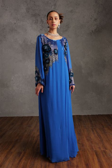 NSS Pret By Pallavi Mohan - Aitana Dress In Royal Blue - Elahe