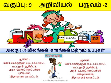 IX TH STD TERM : 2 LESSON -6 ACID,BASE & SALT PPT