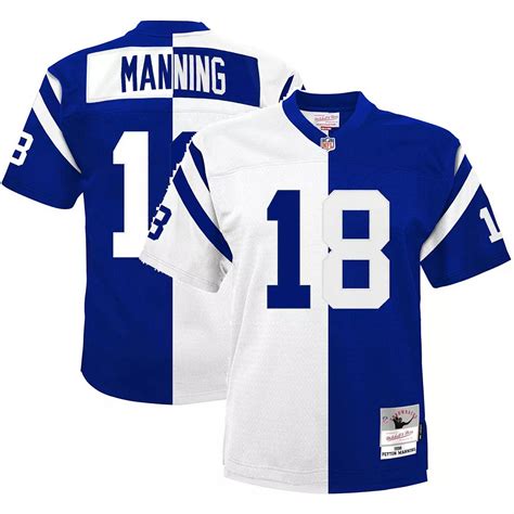 Men's Mitchell & Ness Peyton Manning Royal/White Indianapolis Colts ...