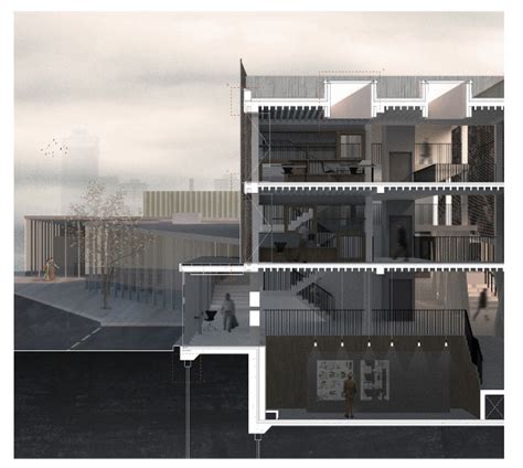 .architecture perspective section render