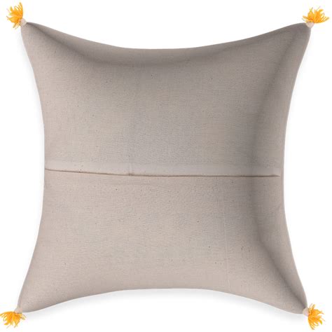 White Base Golden Brown Print Cotton Cushion Cover – JaipurFabric®
