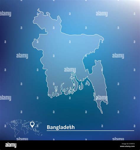 Map of Bangladesh - vector illustration Stock Vector Image & Art - Alamy