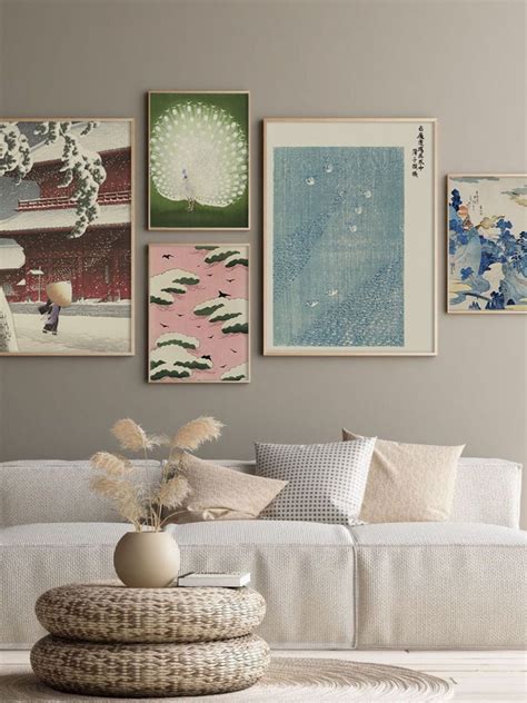 Japandi poster print japandi wall art japanese art printable japandi ...