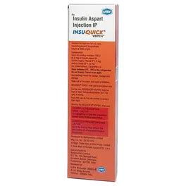 Insuquick VD Pen 100U/ml Injection 3 ml | Uses, Side Effects, Price ...