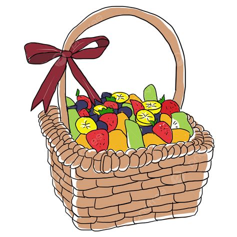 Fruit And Vegetable Basket Cartoon at Imogen Bidwill blog