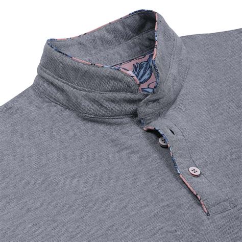Grey Mandarin Collar Cotton T-shirt – Thestiffcollar.com