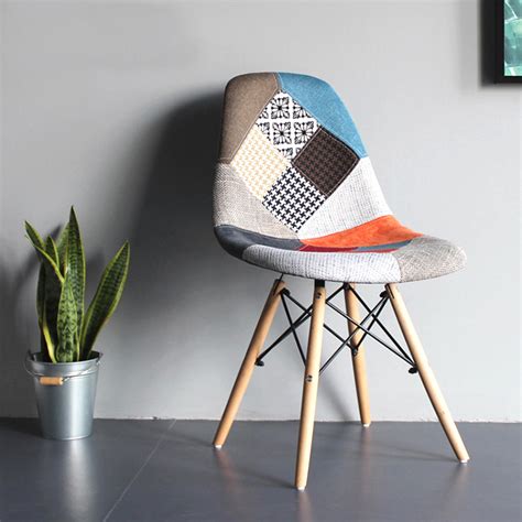 Eames Replica Patchwork Chair - Multicolor freeshipping - urbancart.in