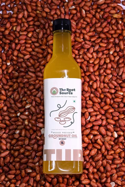 Wood Pressed Groundnut Oil 1L – The Root Source