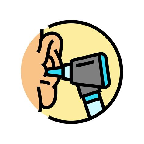 ear examination audiologist doctor color icon vector illustration 28086635 Vector Art at Vecteezy