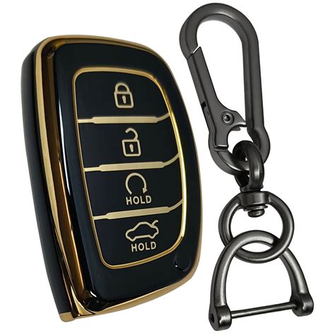 Car key cover Hyundai 4 Button Smart Key Hold Down Trunk. – Keycept
