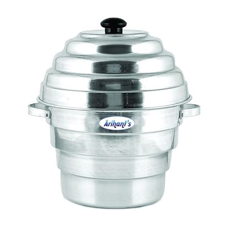 Arihant's (16 Idlis) Aluminium Idli-Dhokla Maker(1 Pot, 1 Lid, 4 Idli ...