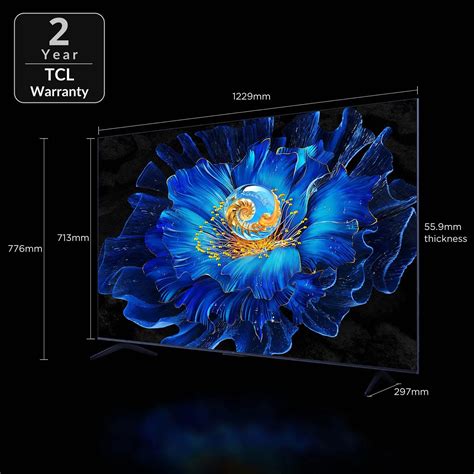 TCL 139 cm (55 inches) 4K Ultra HD Smart QD-Mini LED Google TV 55C6KS ...