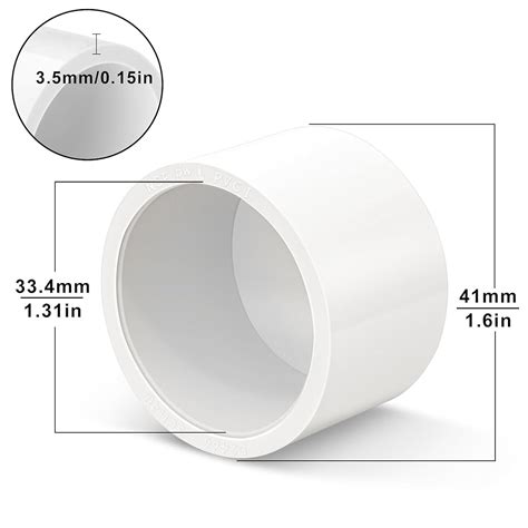 ZhiYo 1 PVC Pipe End Cap Fittings 10-Pack, PVC Fitting India | Ubuy