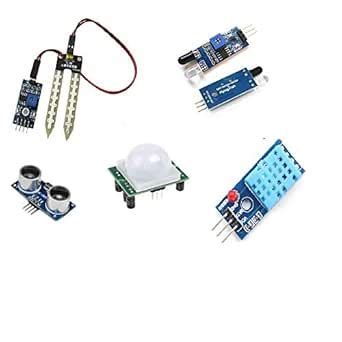 Robocraze Mini Sensor Kit Soil and Moisture with PIR, Ultrasonic, Dht ...