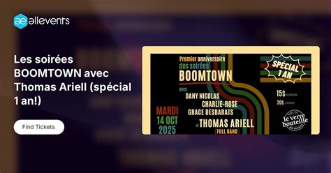 Les soirées BOOMTOWN avec Thomas Ariell (spécial 1 an!), 2112, Mont ...