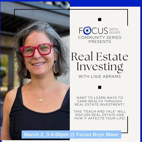 Focus Bryn Mawr | FOCUS BRYN MAWR Community Series presents... Real ...