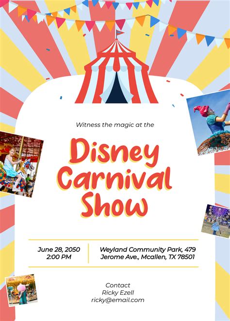 Free Disney Invitation Templates, Editable and Printable