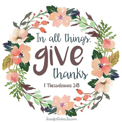 In All Things Give Thanks